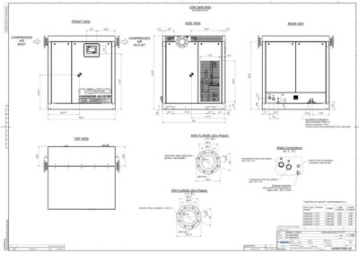 The ga drawing for the watercooled R6 VDR 2600-5050 models