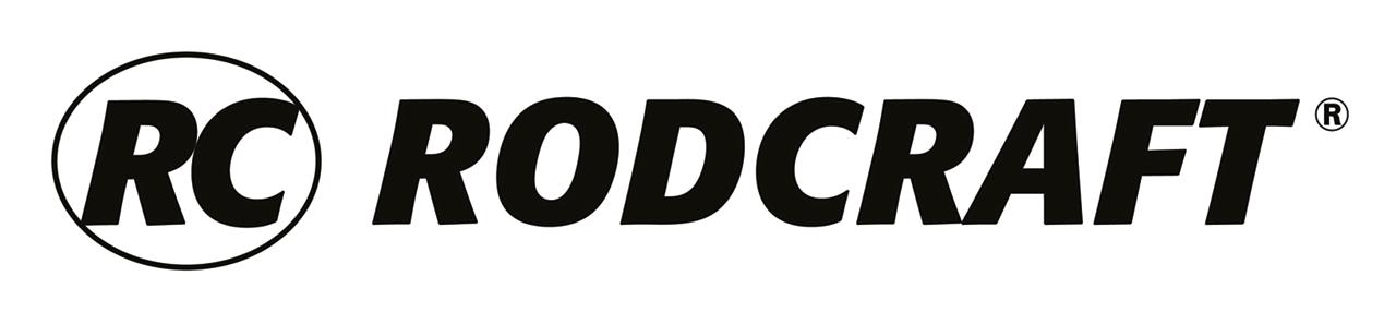 Rodcraft Logo reversed - black on white