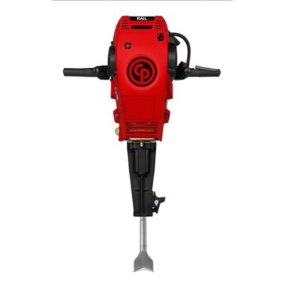 Chicago Pneumatic cp RAIL, a handheld Petrol breaker for tie tamping.  
