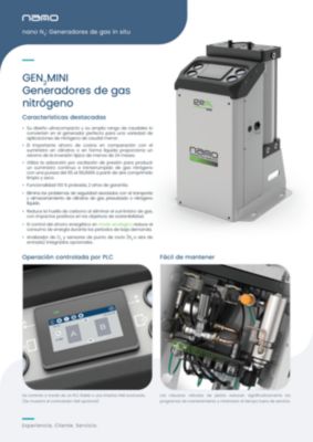GEN2 MINI Nitrogen Generator brochure ES-ES