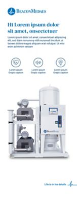 Roll-up with white background and visual