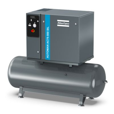 AC75 stationary belt-driven oil-lubricated piston compressor - 7.5Hp ...