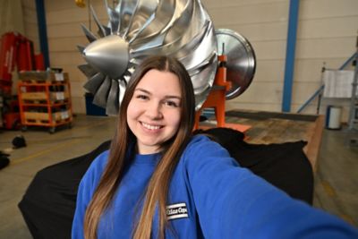Sarah – Mitarbeiterin bei Atlas Copco Energas