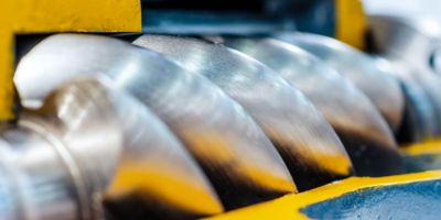 Screw compressors close-up