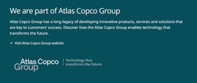 Section banner in a negative color theme