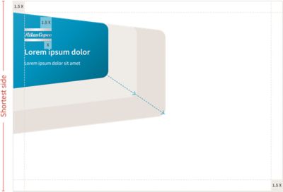 Detailed innovation flag sizing in a landscape layout