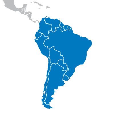north and central america