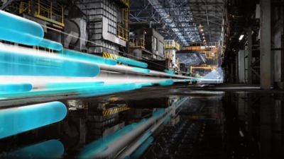 Stream in industrial scene