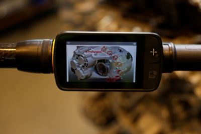 STRwrench Advanced met gebruiksaanwijzing op het display