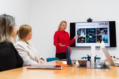 Team of employees in a conference room.