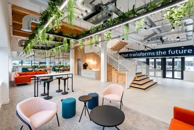 Image inside Technology House the headquarters of Atlas Copco Group in the UK