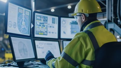 Main engineer following the plant process.