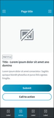 Template app typography in a light theme