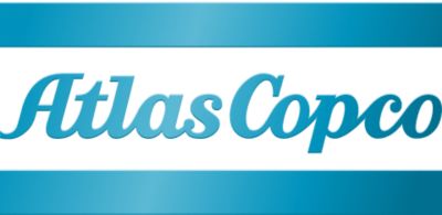 A gradient Atlas Copco logo