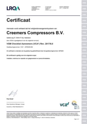 VCA certificaat (exp 09-03-2027)