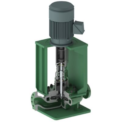 VP-B OH3 PUMP CUTAWAY IN GREEN