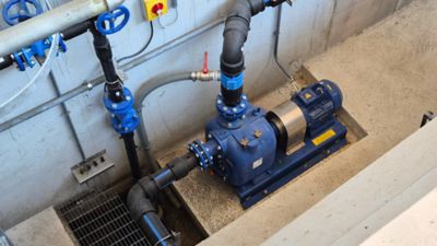 Varisco self priming pumps for sandy wastewater 