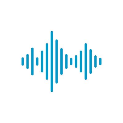 Vibrations icon blue no bad vibes