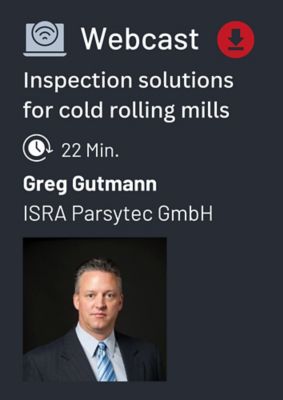 Webcast Inspection solutions for cold rolling