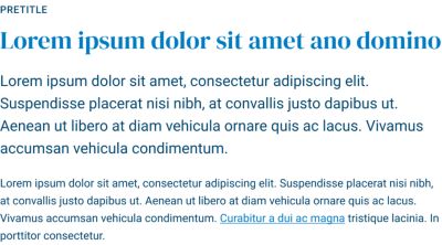 Typefaces on white background