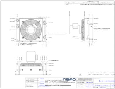 The ga drawing for the X-AOC 15 aftercooler