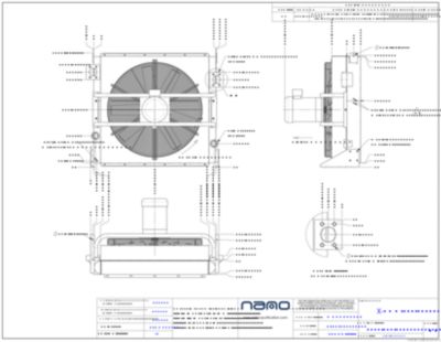 The ga drawing for the X-AOC 250 aftercooler