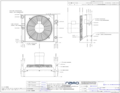 The ga drawing for the X-AOC 30 aftercooler