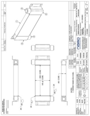 The general arrangement drawing for the 3560 belt guard