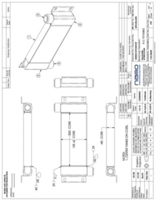 The general arrangement drawing for the 70100 belt guard
