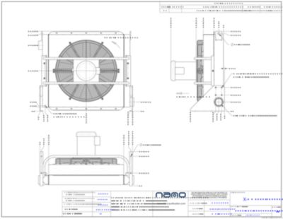 The ga drawing for the X-CC 1600 aftercooler