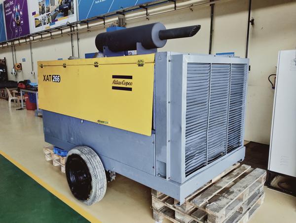 XAT266 portable air compressor after refurbishment in Maharashtra