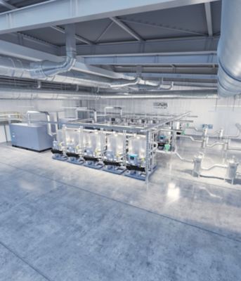 XDG 5400 desiccant tower dryer