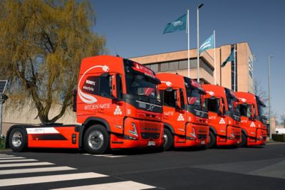 4 e-trucks Katoennatie