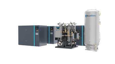 Oil-Free Rotary Tooth Medical Air system right view complete system