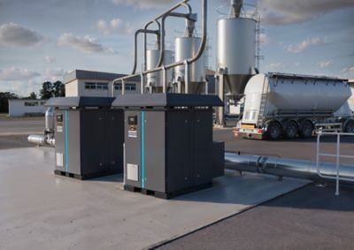 oil-free rotary screw blower ZS in cement plant