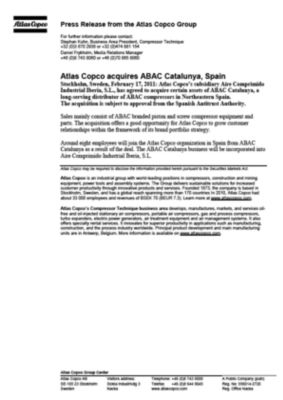 110217 -en- CT acquires Abac Catalunya