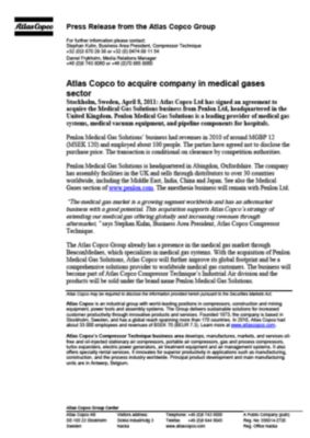 110408 -en- Atlas Copco to acquire Penlon