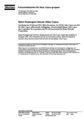 110210 -sv- Björn Rosengren to leave Atlas Copco