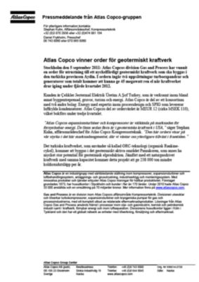 110905 -sv- Gas and process geothermal order in Turkey