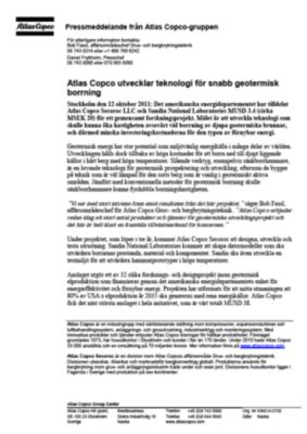 111012 -sv- Secoroc and Sandia geothermal research