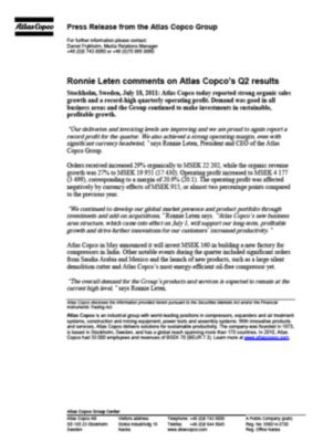 110718 -en- CEO comments Q2 2011