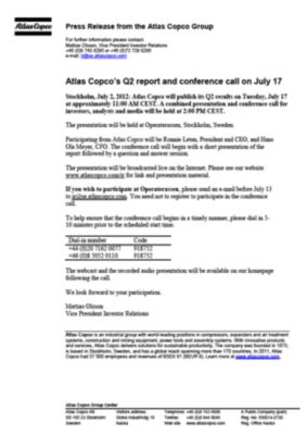 press information