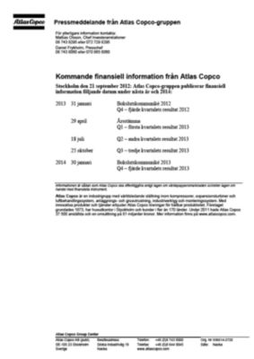 120921 -sv- Financial information in 2013