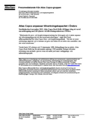 121106 -sv- Capacity reduction in Örebro
