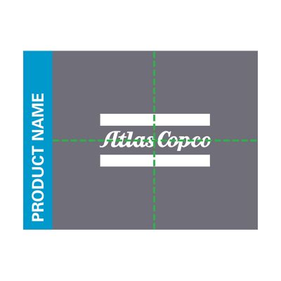 Brand elements for Atlas Copco