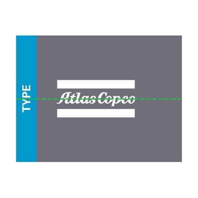 Brand elements for Atlas Copco