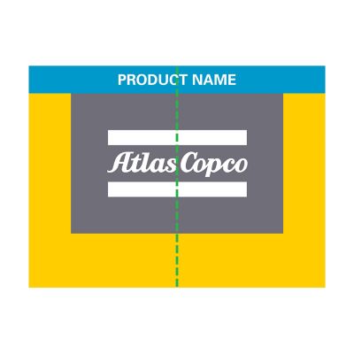 Brand elements for Atlas Copco