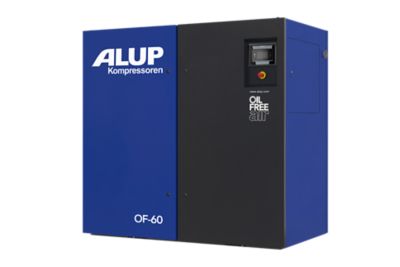 alup-OF-60-threequarter_view oil-free compressor