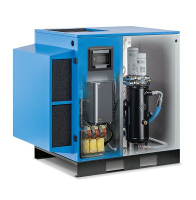 Alup Evoluto 18 kW oil-injected screw compressor floor mounted