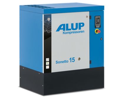 alup_Sonetto 15_MAXI_3quarter_left_notank fixed speed screw compressor
